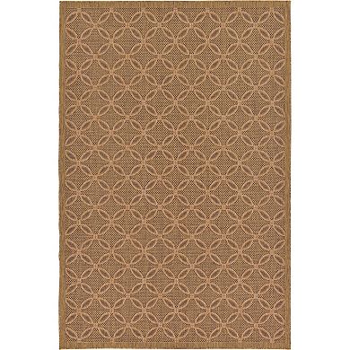 Unique Loom Spiral Indoor Outdoor Area Rug