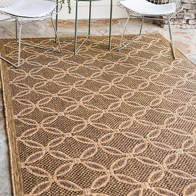 Unique Loom Spiral Indoor Outdoor Area Rug