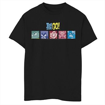 Boys 6-20 DC Comics Graphic Teen Titans Go! Group Shot Colorful Box Up Graphic Tee