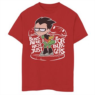 Boys 8-20 DC Comics Graphic Teen Titans Go! Buns Are Not Just For Burgers Graphic Tee