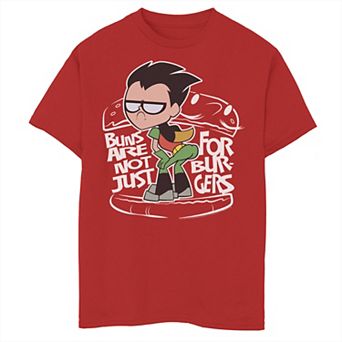 Boys 8-20 DC Comics Graphic Teen Titans Go! Buns Are Not Just For Burgers Graphic Tee