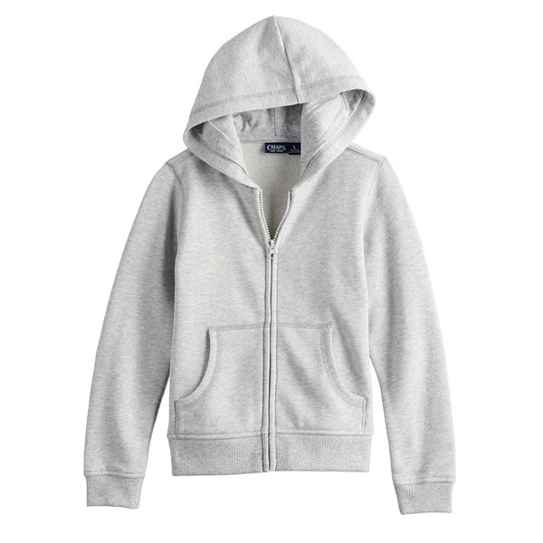 Girls 4 14 Plus Chaps Full Zip Fleece Hoodie