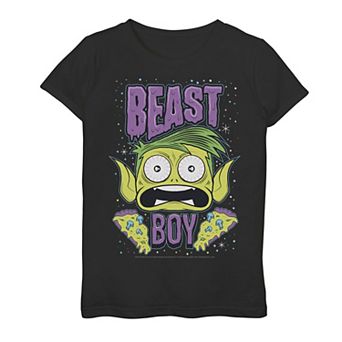 Girls 7-16 DC Comics Teen Titans Go! Beast Boy Pizza Tee