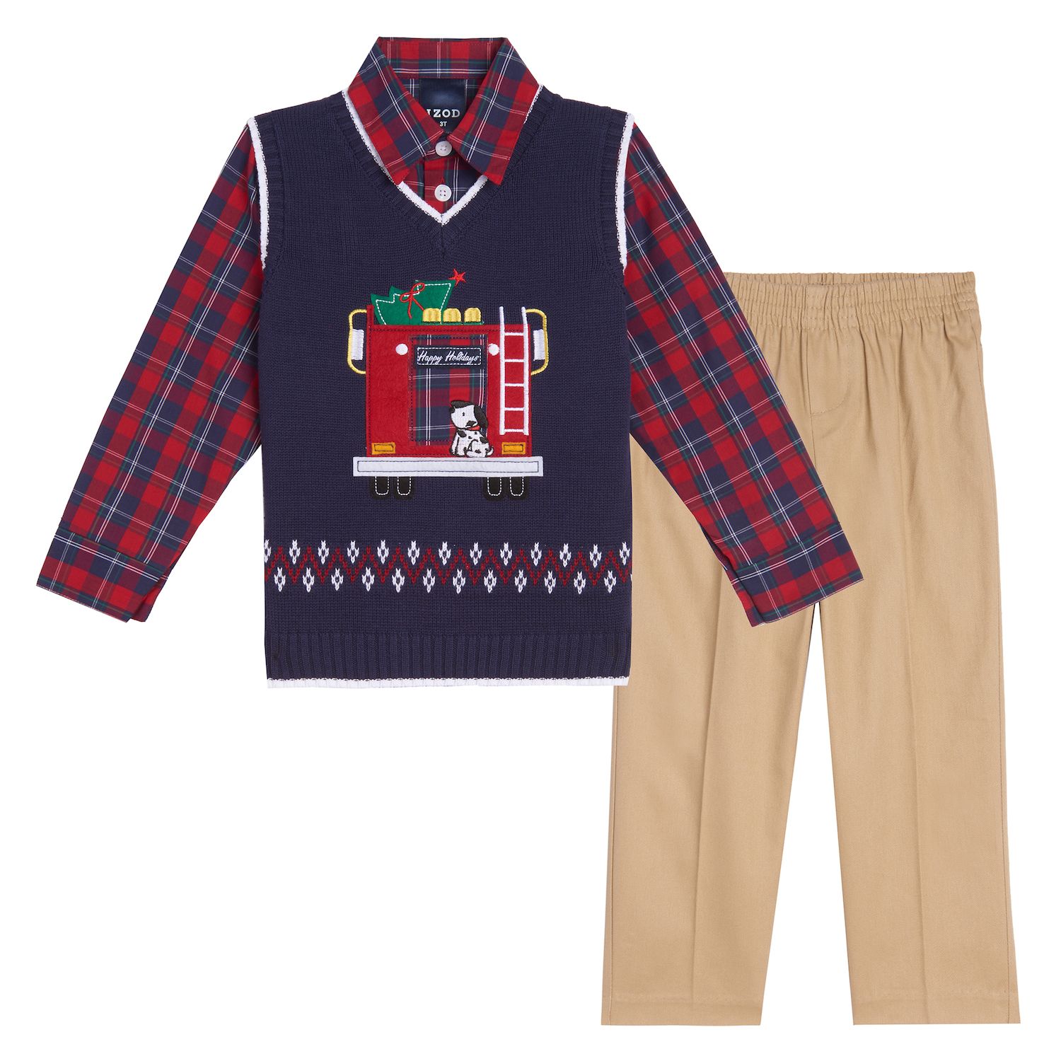 baby boy christmas sweater vest