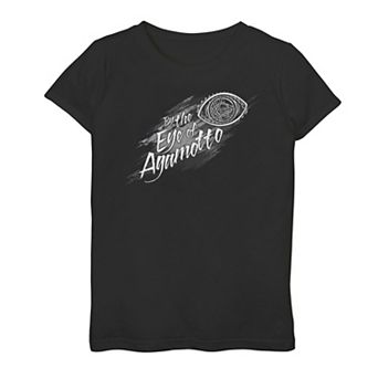 Girls 7-16 Marvel Doctor Strange By The Eye Of Agamotto Neon Logo Tee