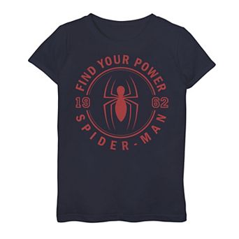 Girls 7-16 Marvel Spider-Man 1962 Find Your Power Logo Tee
