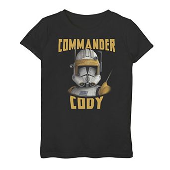 Girls 7-16 Star Wars: Clone Wars Commander Cody Big Face Tee