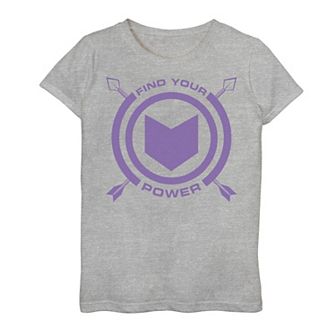 Girls 7-16 Marvel Hawkeye Find Your Power Simple Logo Tee