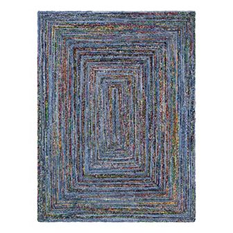 Unique Loom Braided Chindi Jute Blend Rug