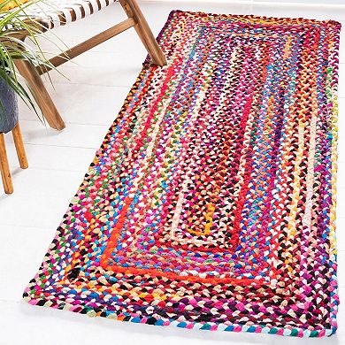 Unique Loom Braided Tonal Chindi Rug