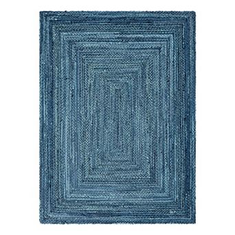 Unique Loom Braided Tonal Chindi Rug