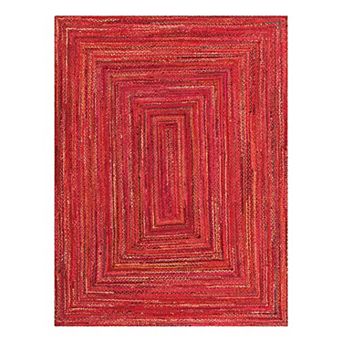 Unique Loom Braided Tonal Chindi Rug