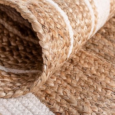 Unique Loom Gujarat Braided Jute Blend Rug
