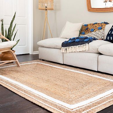 Unique Loom Gujarat Braided Jute Blend Rug
