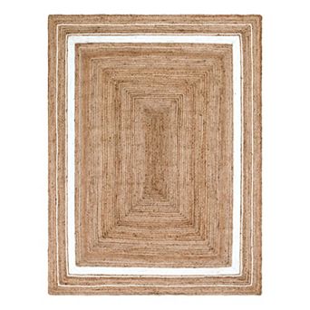 Unique Loom Gujarat Braided Jute Blend Rug