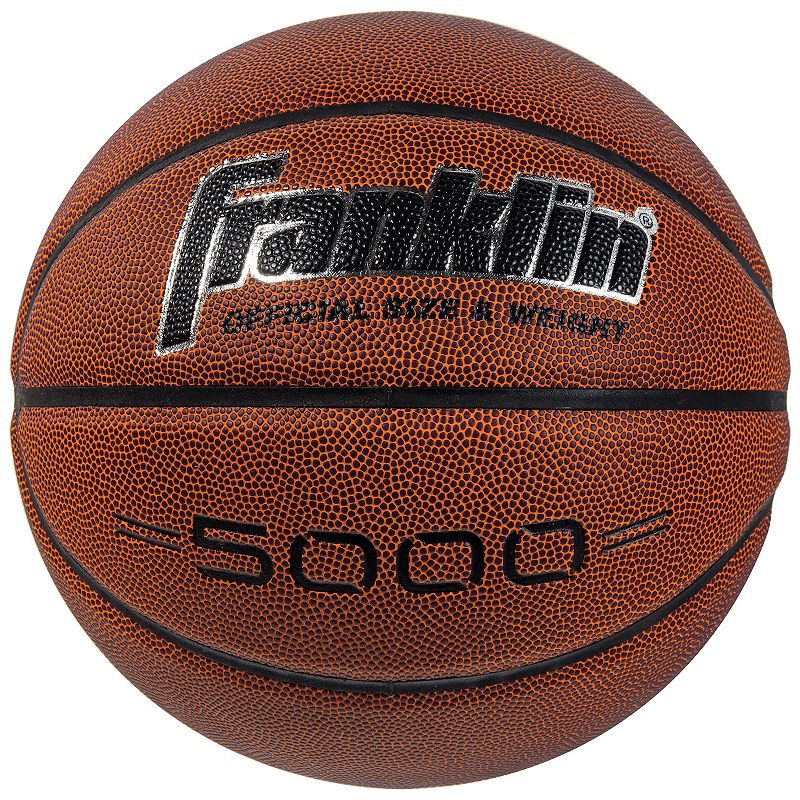 Franklin Sports 5000 Official Size 29.5-Inch Basketball, Black