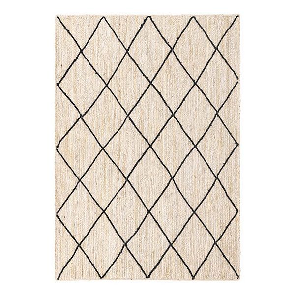 Unique Loom Braided Trellis Jute Rug