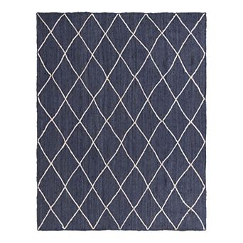 Unique Loom Braided Trellis Jute Rug