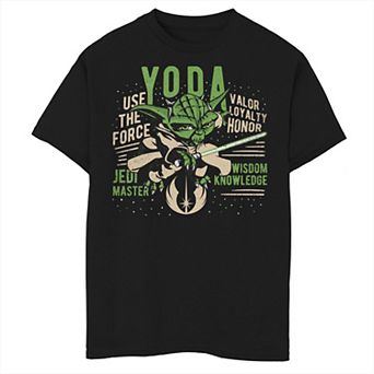 Boys 8-20 Star Wars Clone Wars Yoda Jedi Master Portrait Graphic Tee