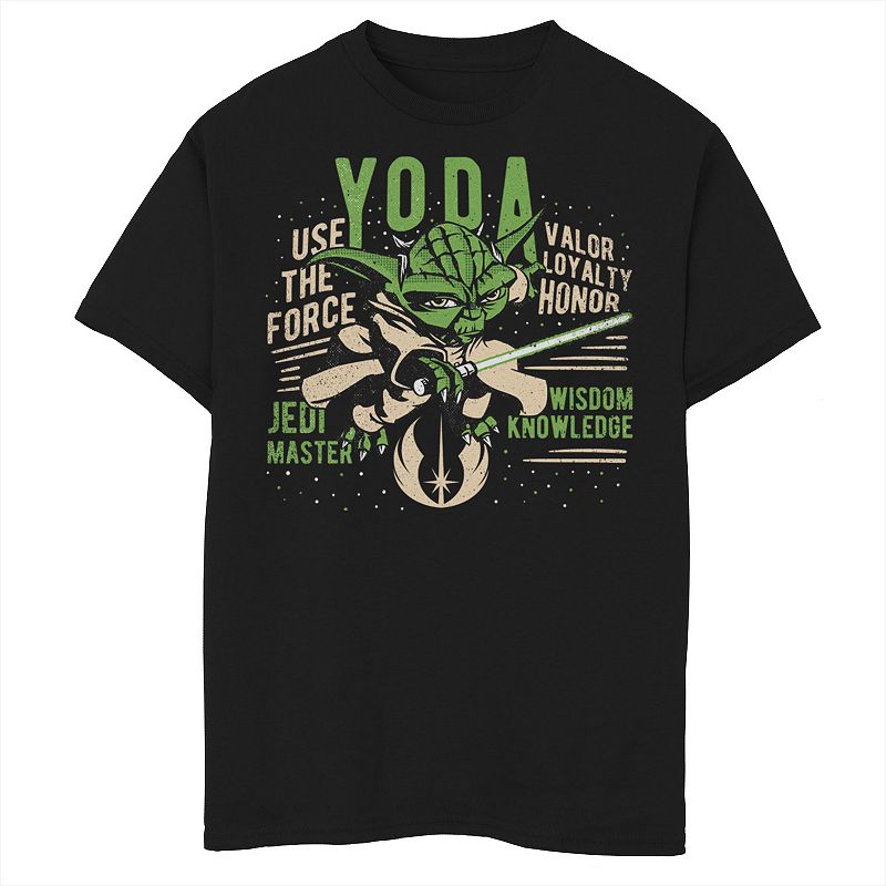 Boys 8-20 Star Wars Clone Wars Yoda Jedi Master Portrait Graphic Tee, Boy's,