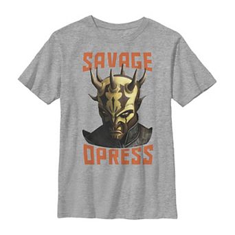 Boys 6-20 Star Wars: Clone Wars Savage Opress Big Face Graphic Tee