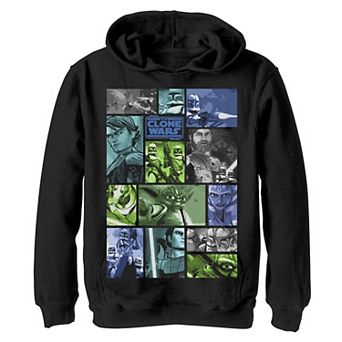 Boys 8-20 Star Wars: Clone Wars Group Shot Panels Graphic Fleece Hoodie