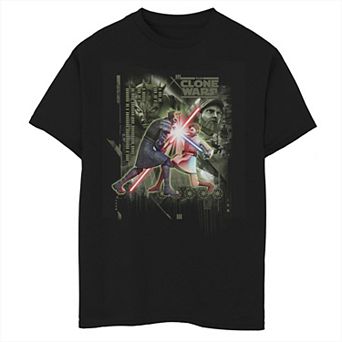 Boys 8-20 Star Wars: The Clone Wars Lightsaber Duel Graphic Tee