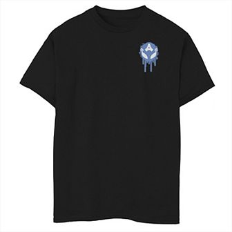 Boys 8-20 Marvel Venomized Captain America Left Chest Badge Graphic Tee