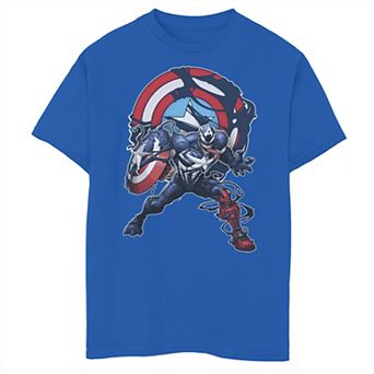 Boys 8-20 Marvel Captain Venom Portrait Logo Graphic Tee