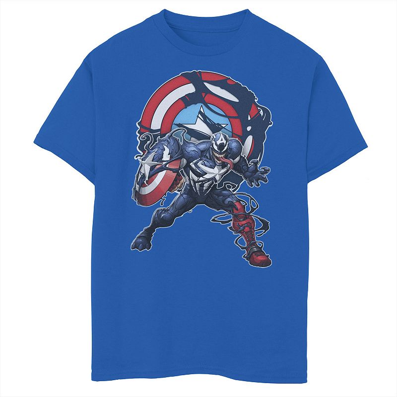 Boys 8-20 Marvel Captain Venom Portrait Logo Graphic Tee, Boy's, 