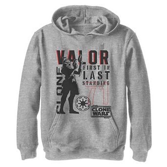 Boys 8-20 Star Wars: Clone Wars Valor First In Last Standing Graphic Fleece Hoodie
