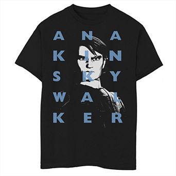 Boys 6-20 Star Wars: Clone Wars Anakin Skywalker Text Overlay Graphic Tee