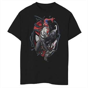 Boys 8-20 Marvel Spider-Man Venom Big Face Mashup Graphic Tee