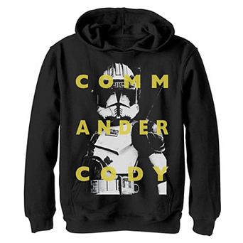 Boys 8-20 Star Wars: Clone Wars Commander Cody Text Overlay Graphic Fleece Hoodie