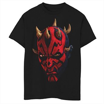 Boys 6-20 Star Wars: Clone Wars Darth Maul Big Face Graphic Tee