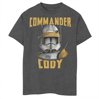 Boys 8-20 Star Wars: Clone Wars Commander Cody Big Face Graphic Tee