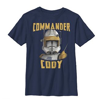 Boys 8-20 Star Wars: Clone Wars Commander Cody Big Face Graphic Tee
