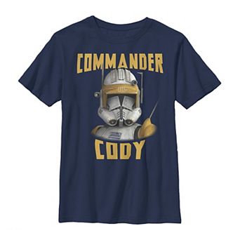 Boys 8-20 Star Wars: Clone Wars Commander Cody Big Face Graphic Tee