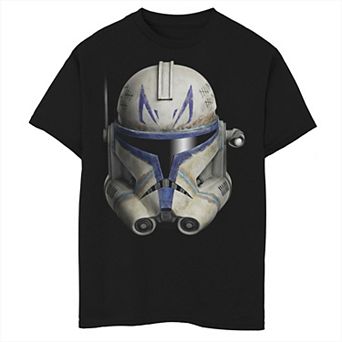 Boys 8-20 Star Wars: Clone Wars Clone Commander Rex Big Face Graphic Tee