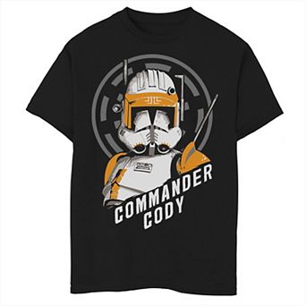 Boys 6-20 Star Wars Commander Cody Bust Logo Graphic Tee