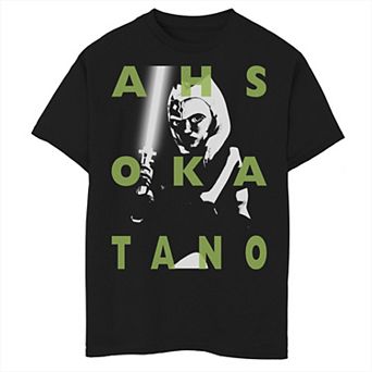 Boys 6-20 Star Wars: Clone Wars Ahsoka Tano Text Overlay Graphic Tee