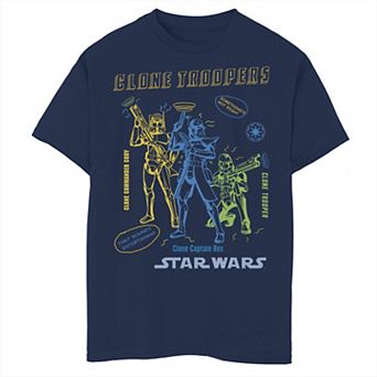 Boys 8-20 Star Wars: Clone Wars Clone Troopers Doodles Graphic Tee