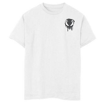 Boys 8-20 Marvel Venom Left Chest Badge Graphic Tee