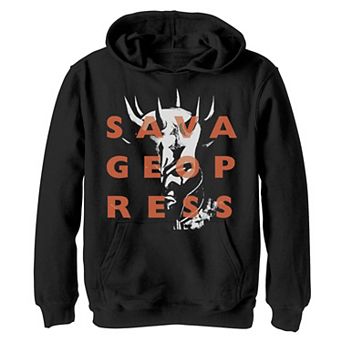 Boys 8-20 Star Wars: Clone Wars Savage Opress Text Overlay Graphic Fleece Hoodie
