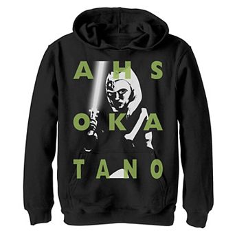 Boys 8-20 Star Wars: Clone Wars Ahsoka Tano Text Overlay Graphic Fleece Hoodie
