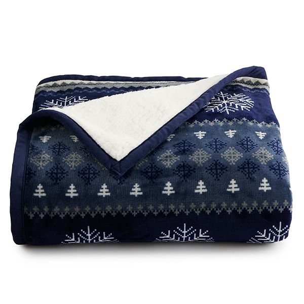 Cuddl Duds® Plush Sherpa Throw