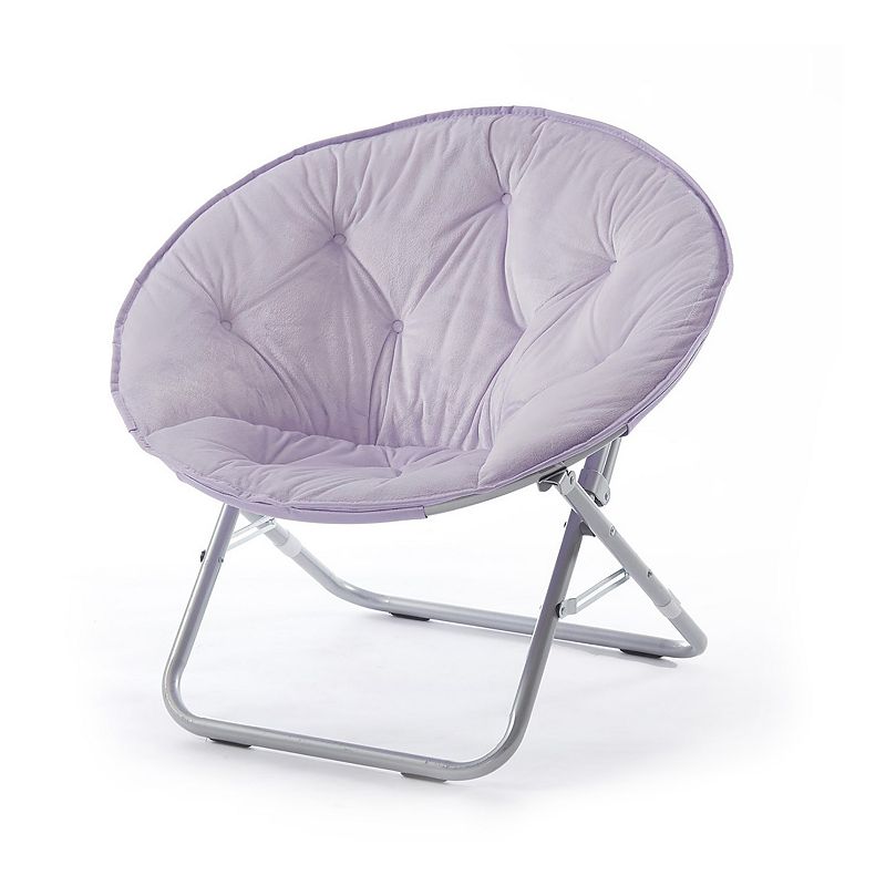 Urban Shop Kids Micromink Saucer Chair, Available in Multiple Colors