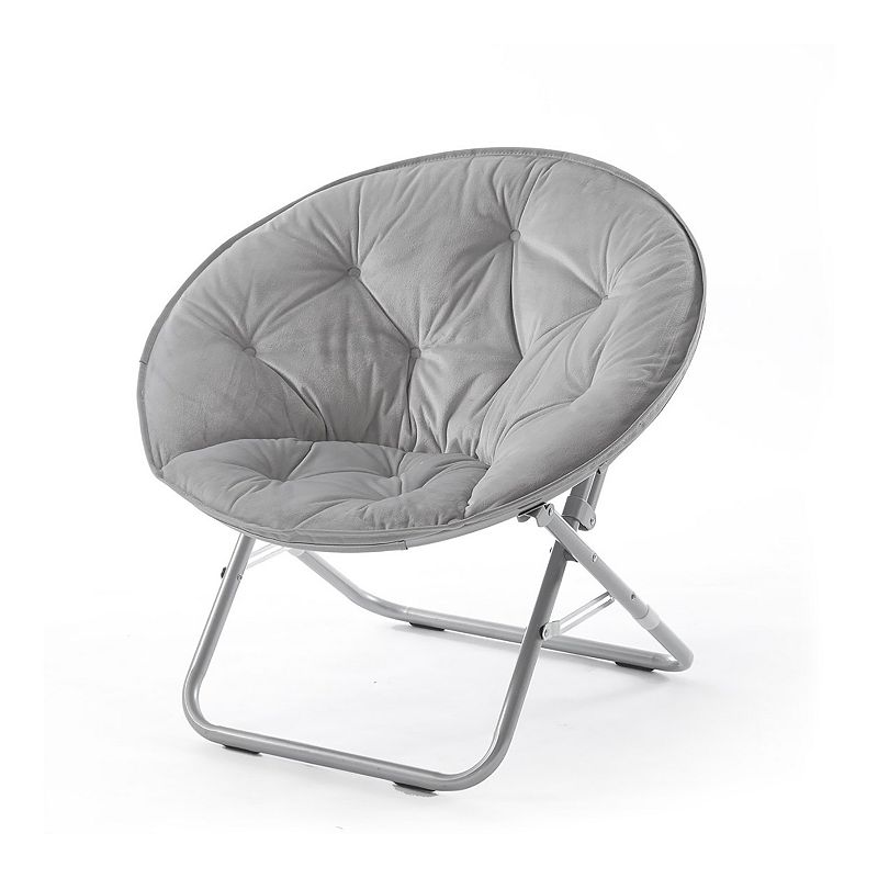 Urban Shop Kids Micromink Saucer Chair, Available in Multiple Colors