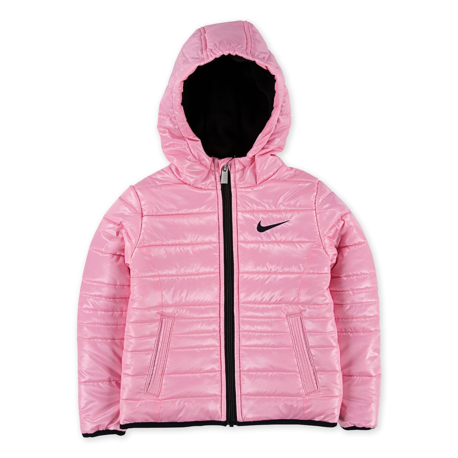 nike women's heavyweight puffer jacket pink