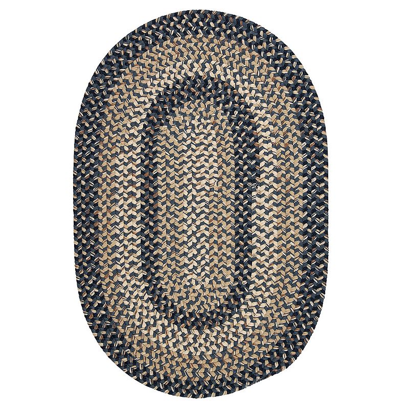 Colonial Mills Braxton Braided Rug, Blue, 5X8 Ft